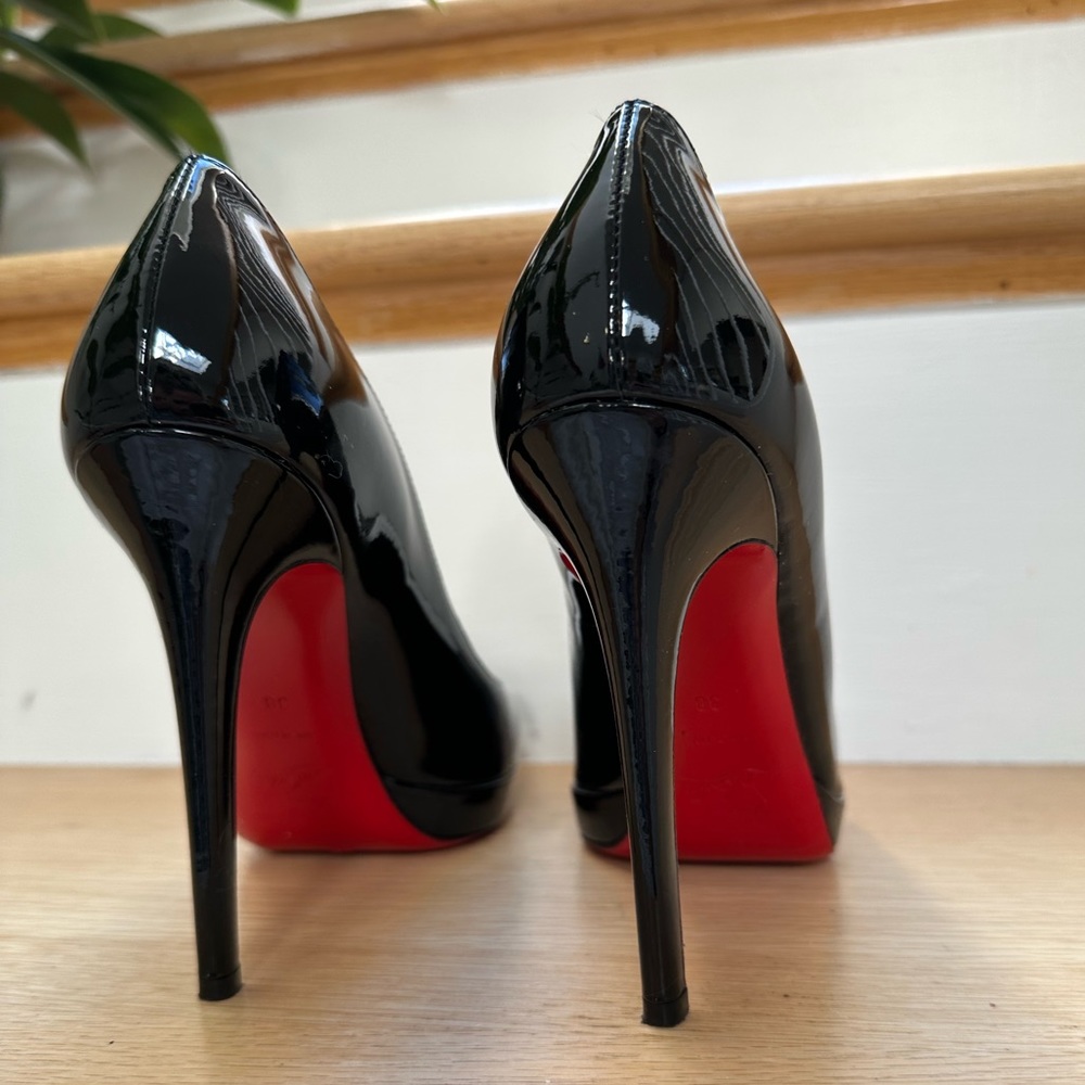 Christian Louboutin ‘New Simple Pump 120 Patent Calf’ in Black (Size 38 / 8)